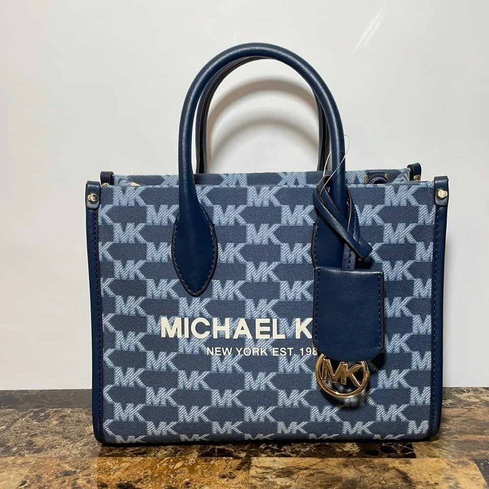 MICHAEL KORS 💙 Small Logo Jacquard Crossbody Bag tote